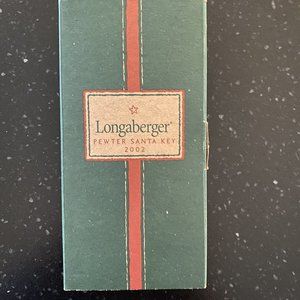 Longaberger Pewter Santa Key 2002